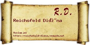 Reichsfeld Diána névjegykártya